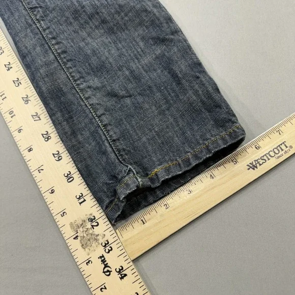 Levis Jeans Mens 29x32 Blue 511 Skinny Medium Wash Denim Pockets Logo Workwear - Picture 5 of 8